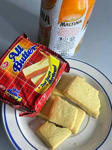 Snack Package( 1 Chilled Can Malt and Shortbread)